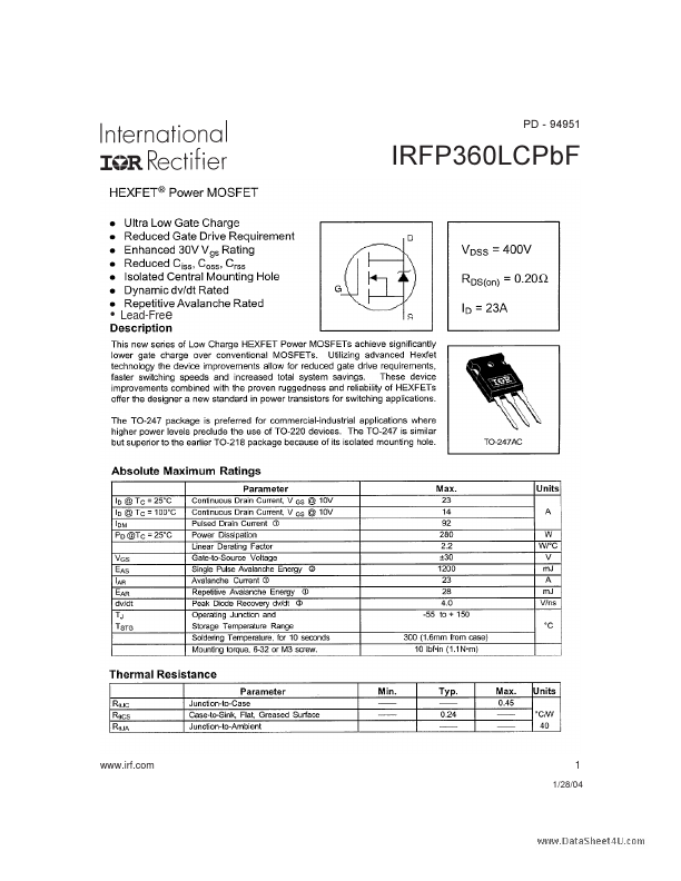 IRFP360LCPBF