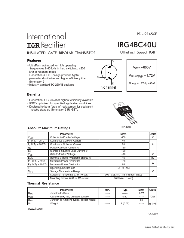 IRG4BC40U