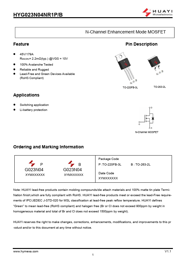 HYG023N04NR1P Datasheet Preview
