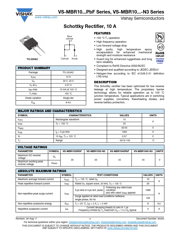 VS-MBR1045-N3