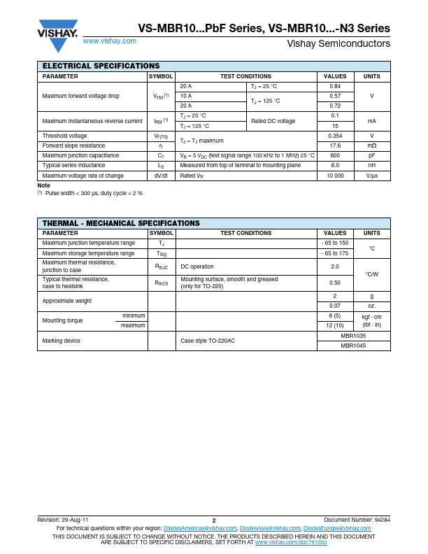 VS-MBR1045-N3