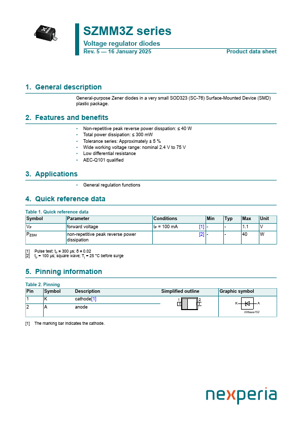 SZMM3Z22VT1G Datasheet Preview
