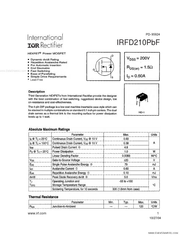 IRFD210PBF