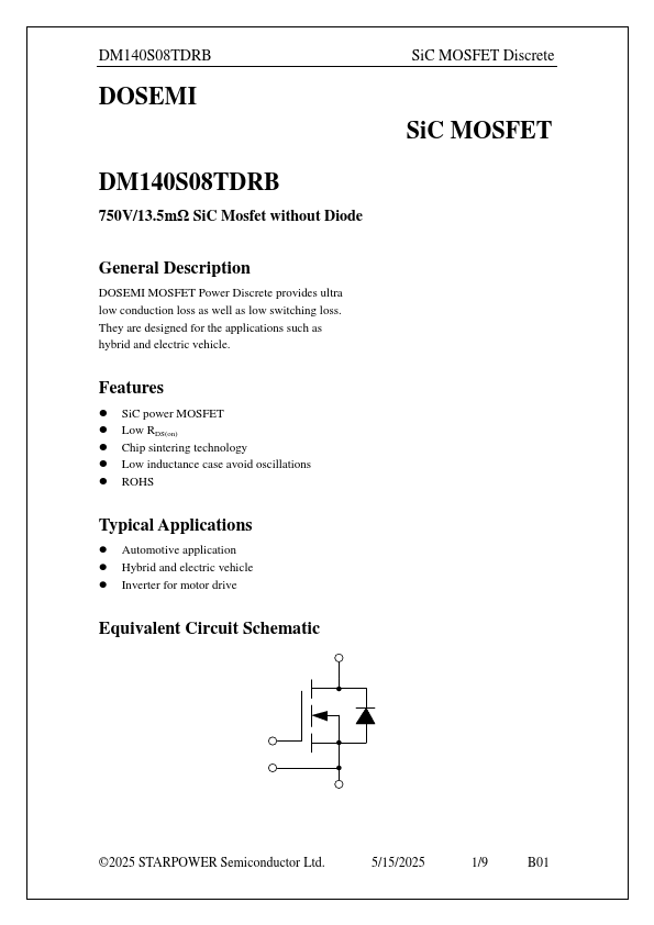 DM140S08TDRB Datasheet Preview
