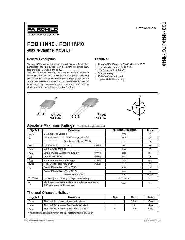 FQI11N40