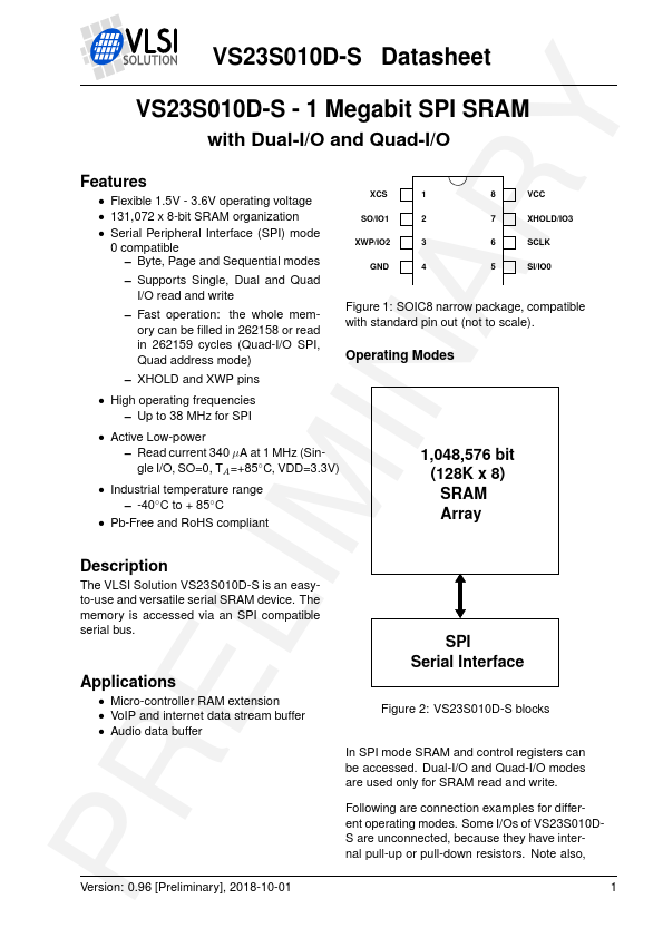 VS23S010D-S Datasheet Preview