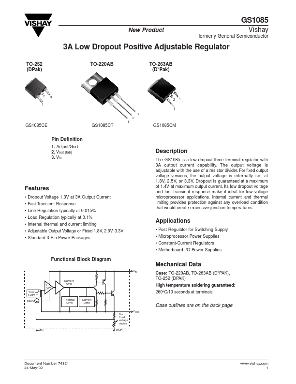 GS1085CM3.3