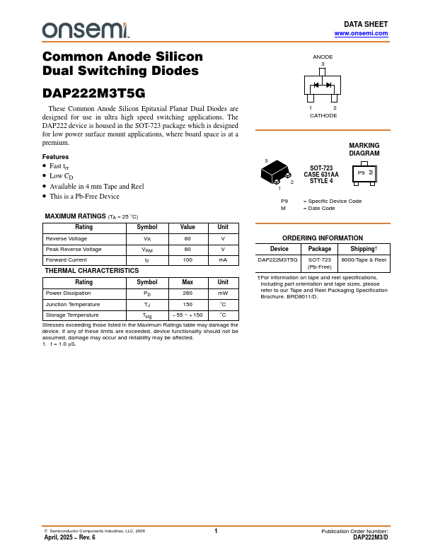 DAP222M3T5G Datasheet Preview