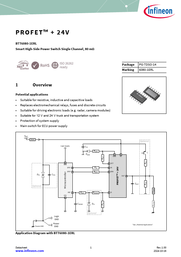 BTT6080-1ERL Datasheet Preview
