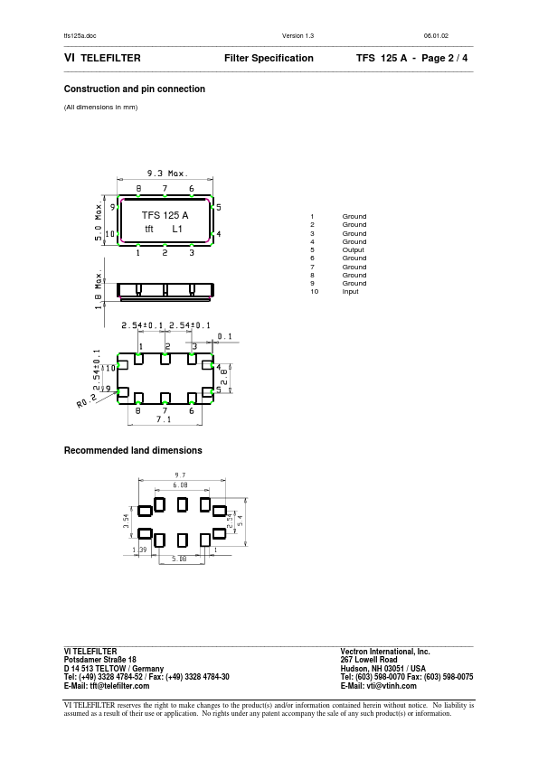 TFS125A