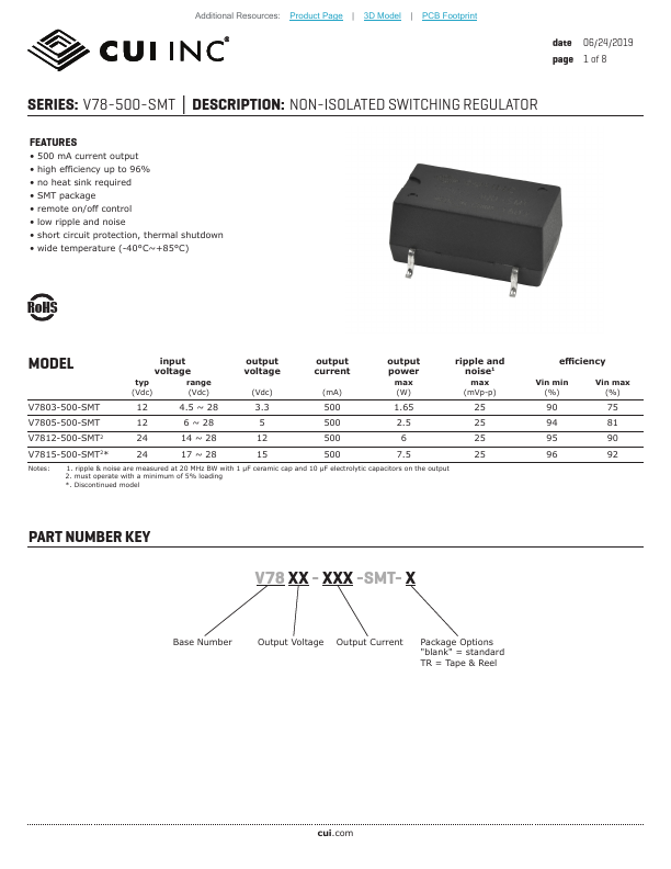 V7812-500-SMT