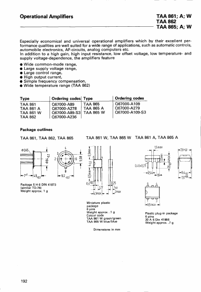 TAA861W