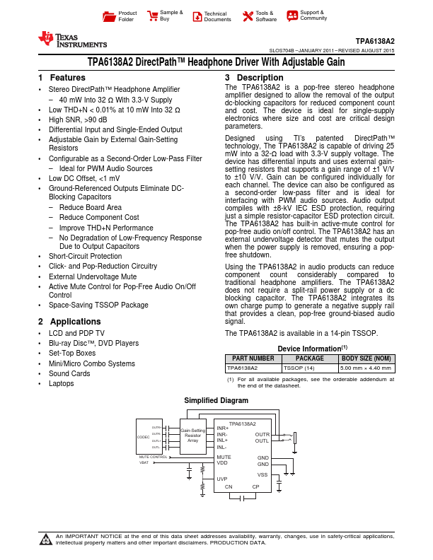 TPA6138A2