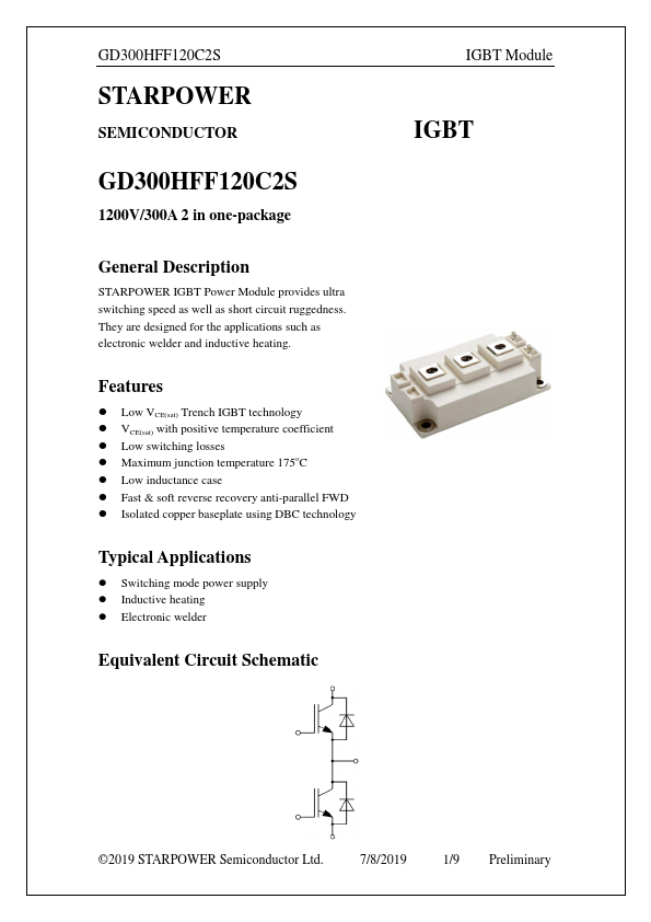 GD300HFF120C2S Datasheet Preview