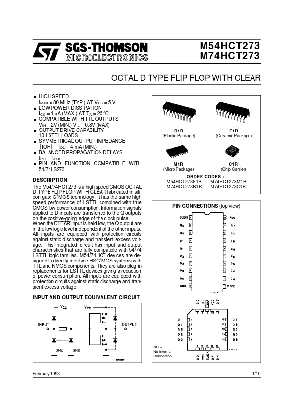 M54HCT273