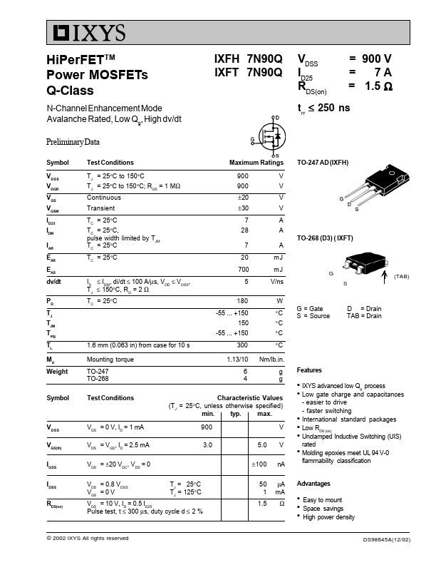 IXFT7N90Q