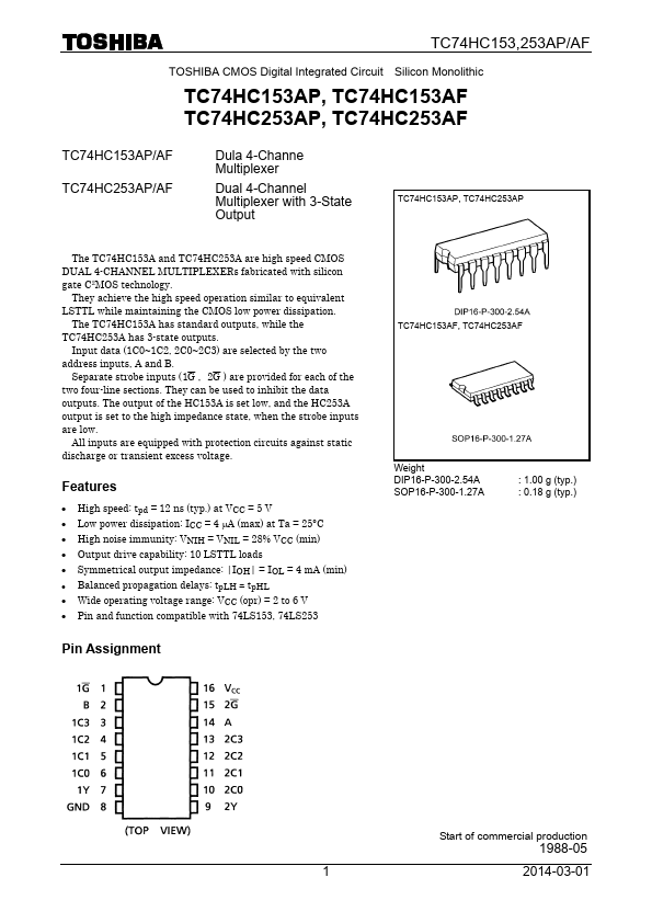 TC74HC153AF