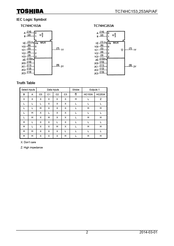 TC74HC153AF