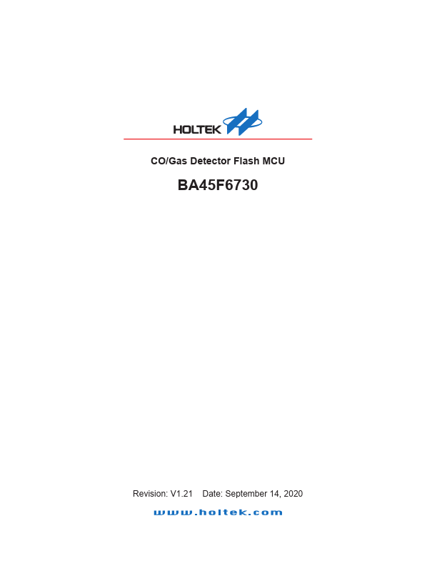 BA45F6730 Datasheet Preview