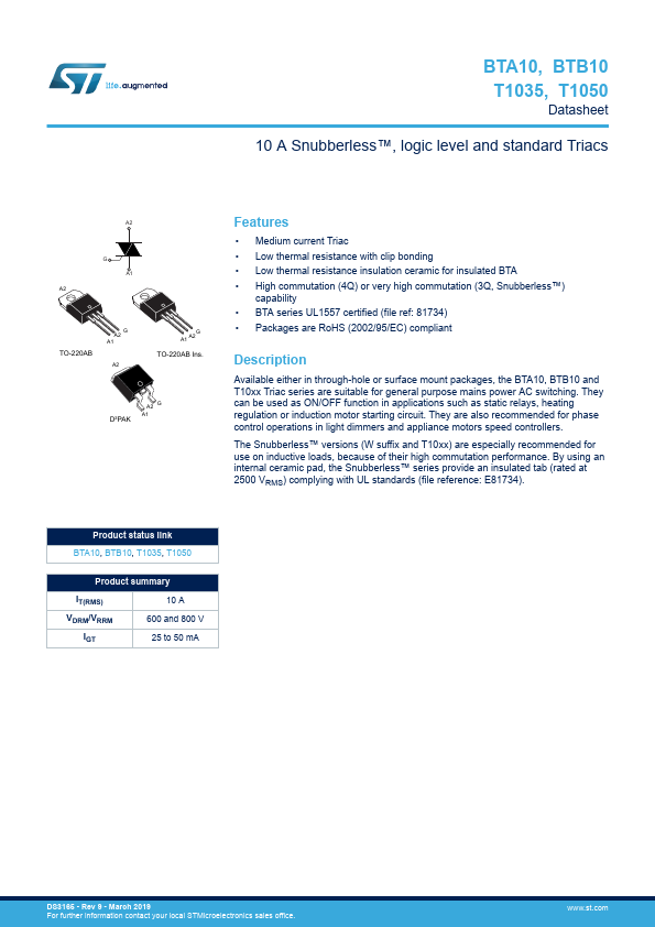 BTA10-600C