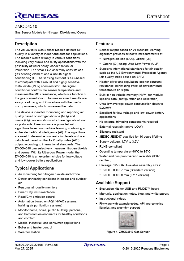 ZMOD4510 Datasheet Preview