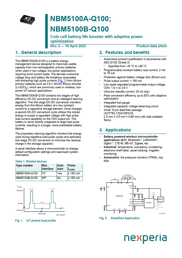 NBM5100B-Q100 Datasheet Preview