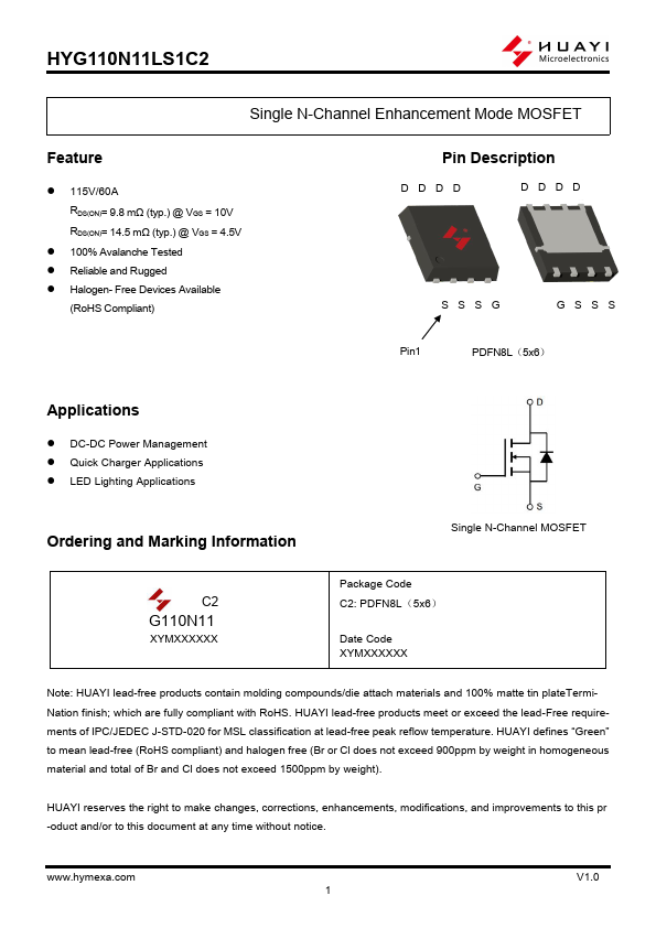HYG110N11LS1C2 Datasheet Preview