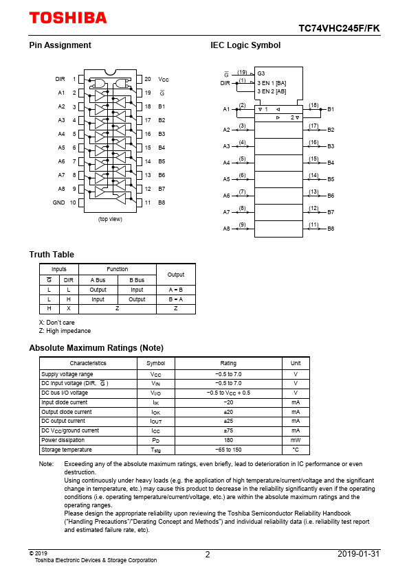 TC74VHC245F