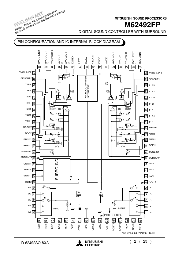 M62492FP