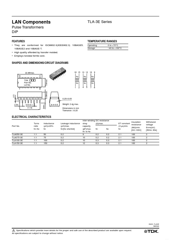 TLA100-3E