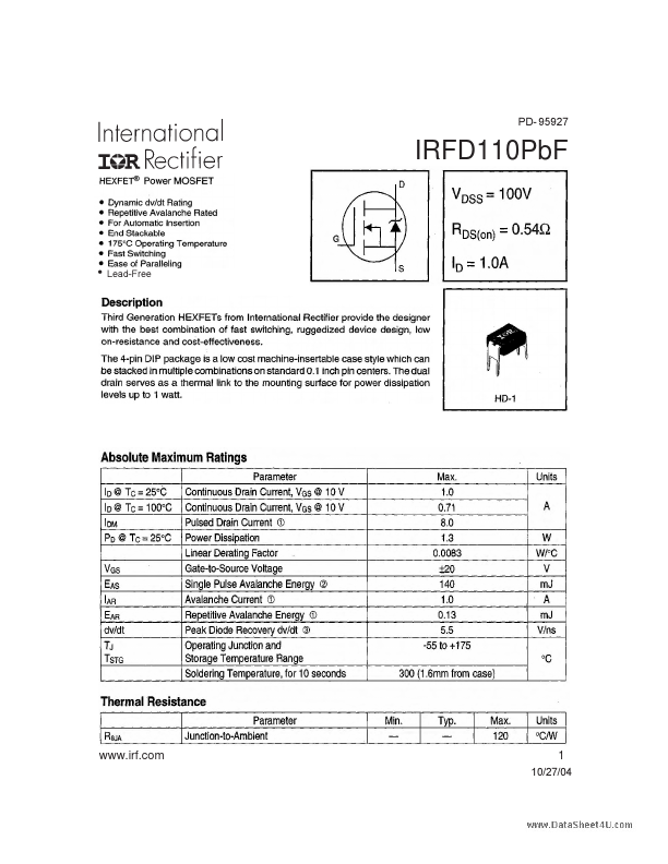 IRFD110PBF