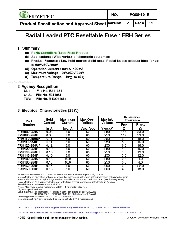 FRH145-250UF