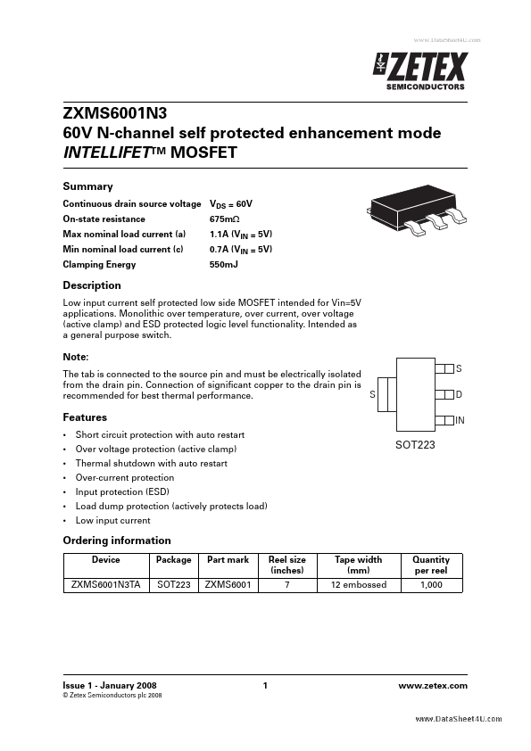 ZXMS6001N3