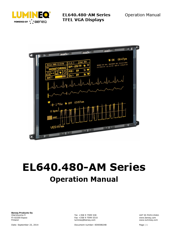 EL640.480-AM1 Datasheet Preview