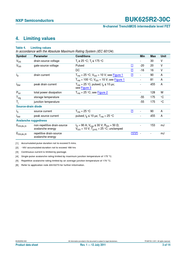 BUK625R2-30C