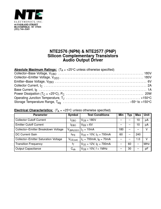 NTE2576