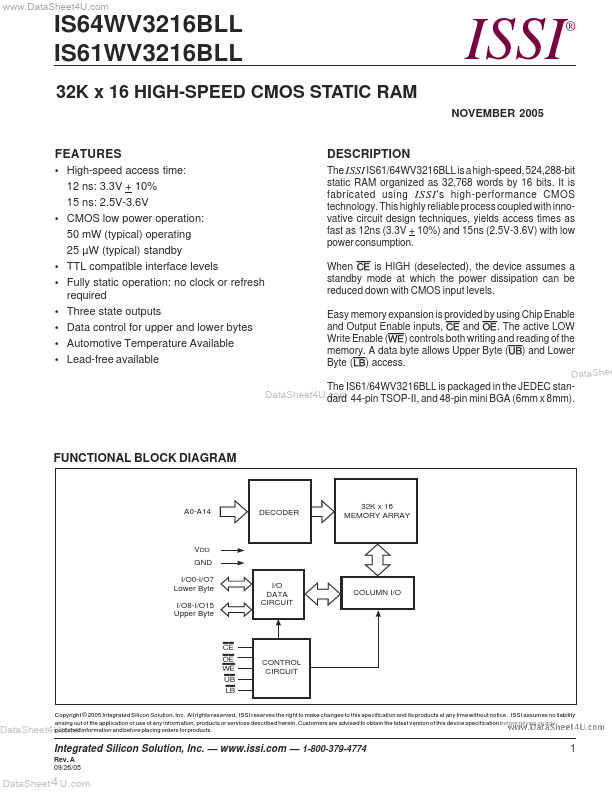 IS61WV3216BLL