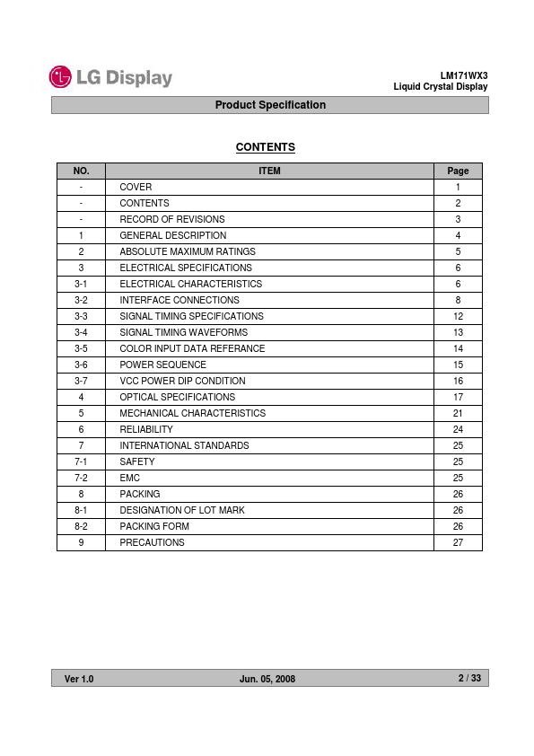 LM171WX3-TLC1