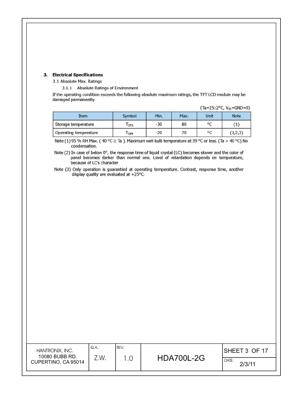 HDA700L-2G