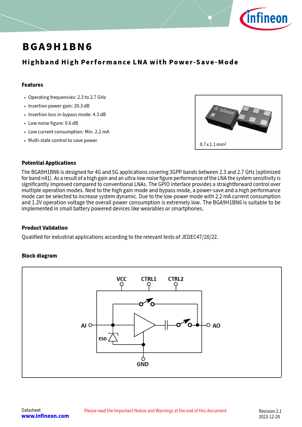 BGA9H1BN6 Datasheet Preview