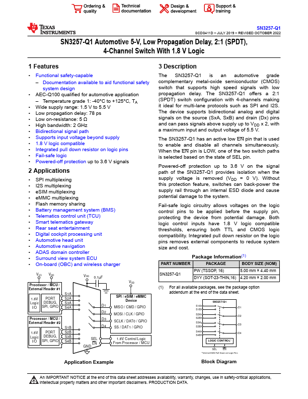SN3257-Q1 Datasheet Preview