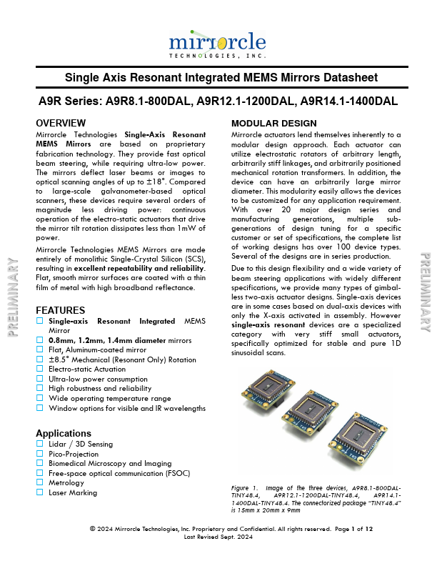 A9R12.1-1200DAL Datasheet Preview