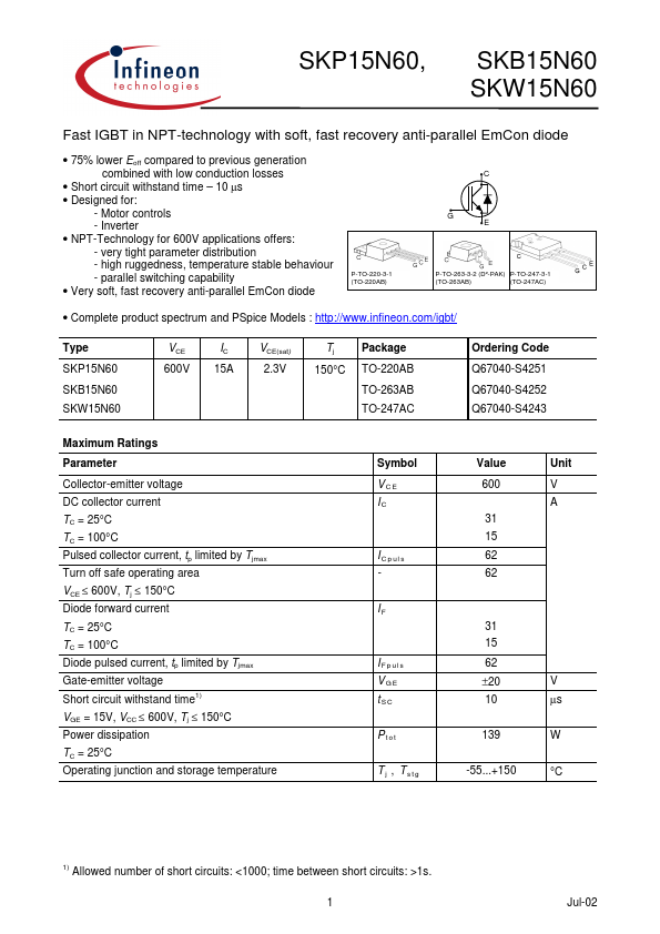 SKB15N60