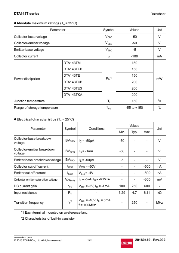 DTA143TUB