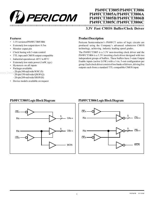 PI49FCT3806A