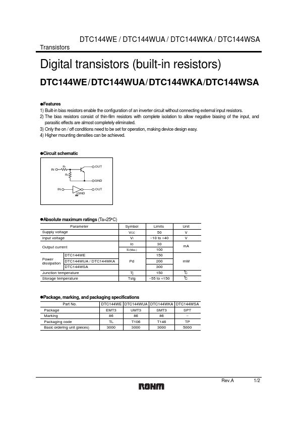 DTC144WSA