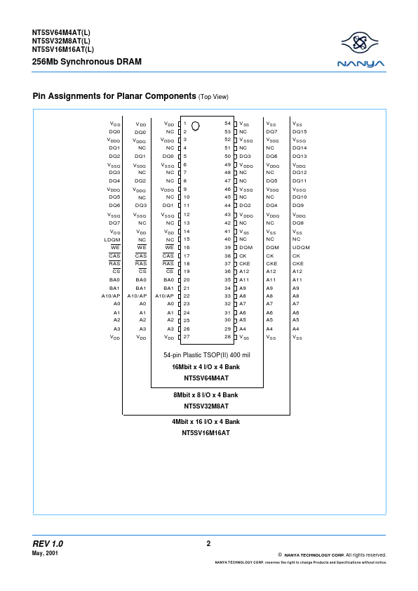 NT5SV16M16AT