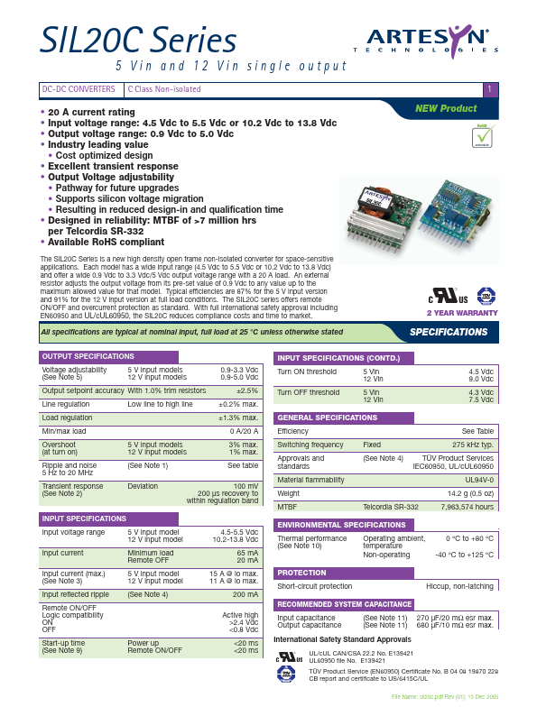 SIL20C-05SADJ-VP4J