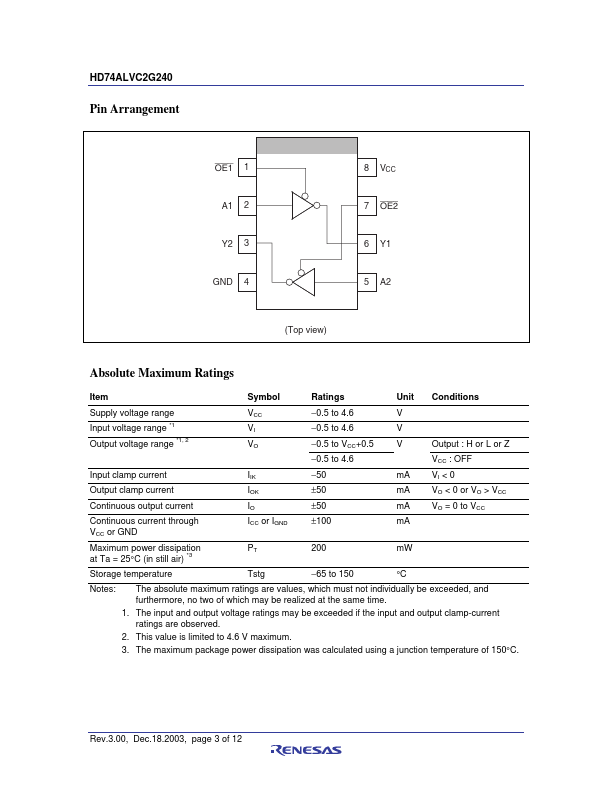 HD74ALVC2G240