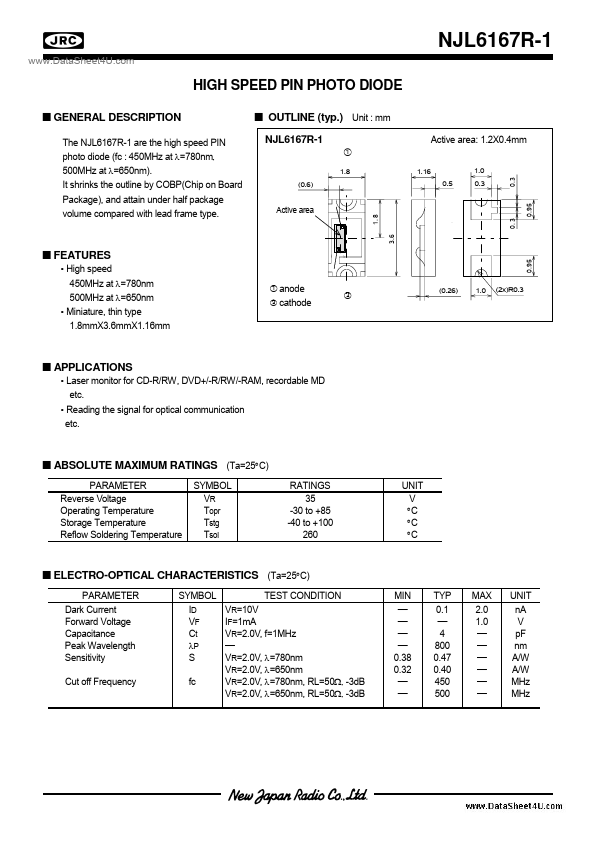 NJL6167R-1